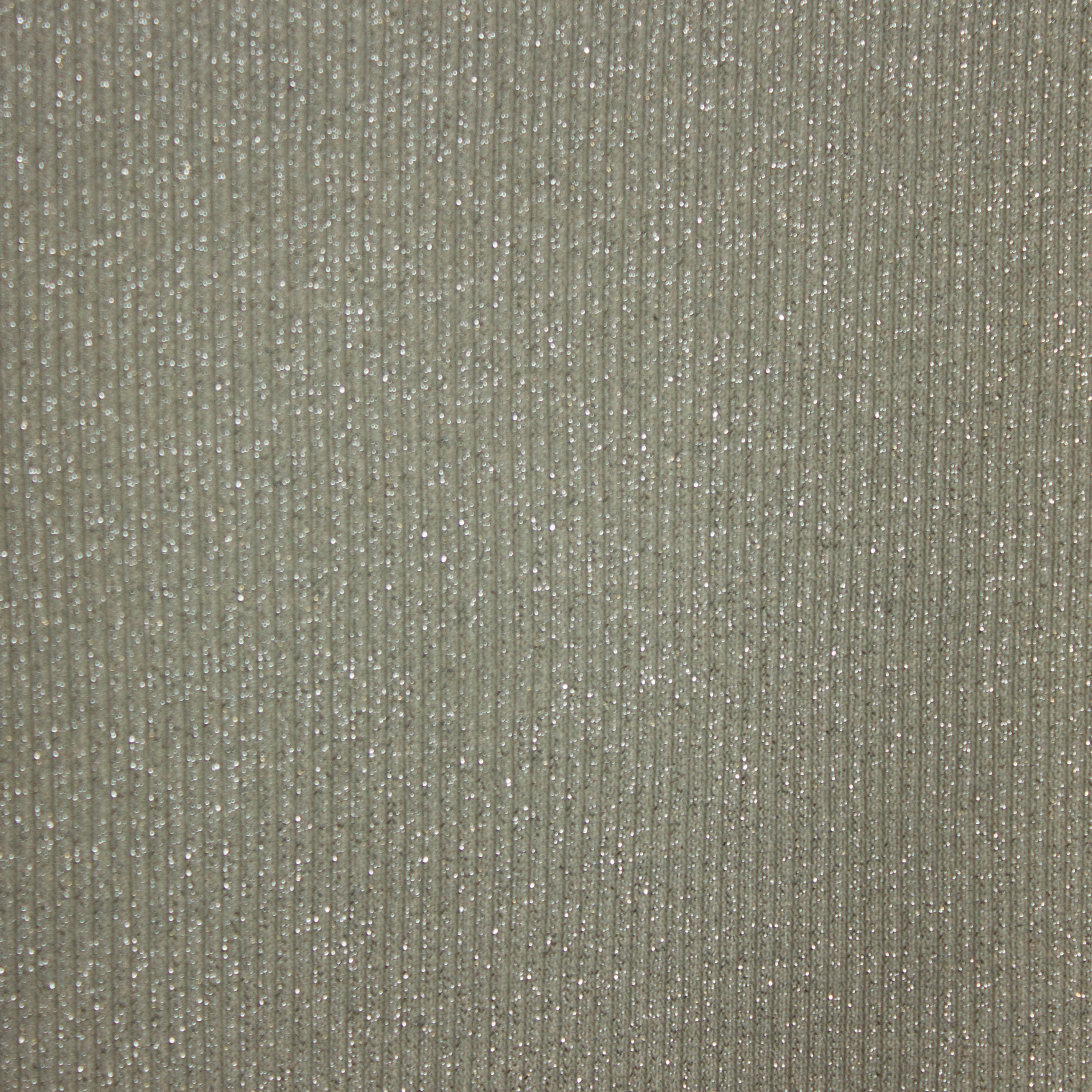 Polyestermengeling elastisch zilver met glitters